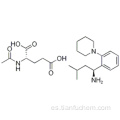 Ácido L-glutámico, N-acetil-, compd. con (αS) -α- (2-metilpropil) -2- (1-piperidinil) bencenometanamina (1: 1) CAS 219921-94-5